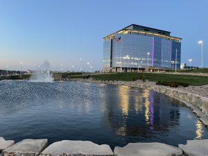 Shamrock Trading Corporation - East Campus - Exterior Lighting - Pond View